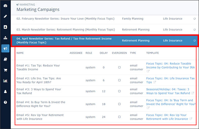 April 2019 Insureio Marketing Campaign: Retirement Planning