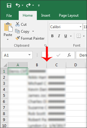 Format data copied from Facebook