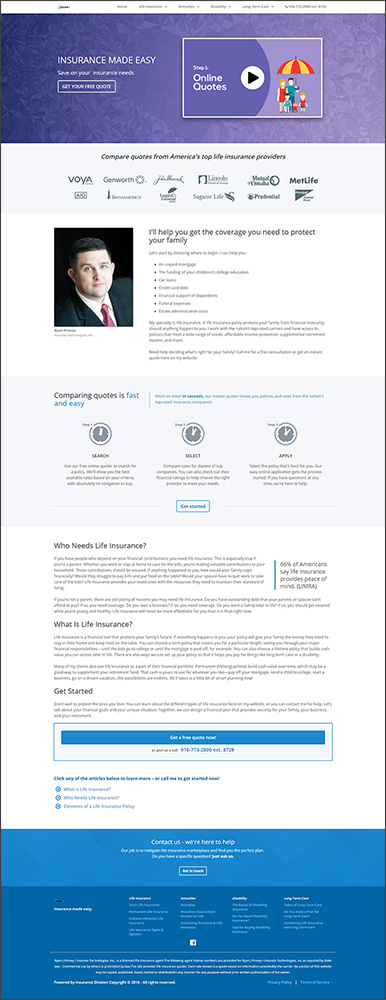 InsuranceDivision.com home page