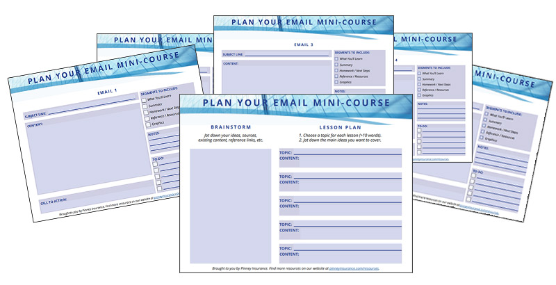 Our free mini-course planner will help you turn your existing content into a mini-course