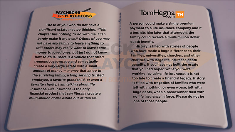 Chapter 8 Excerpt of Paychecks & Playchecks: Retirement Solutions for Life by Tom Hegna