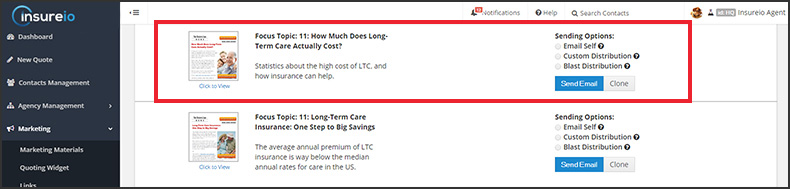 3 Ways to Find LTC Prospects with Insureio - Step 8, Age Range via Reporting Method