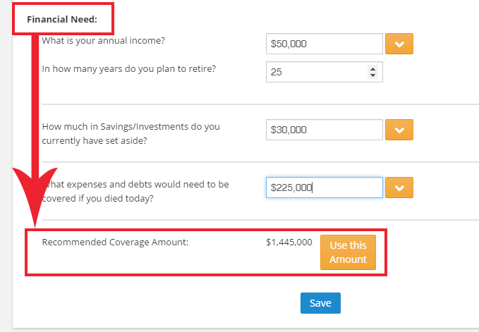 Insureio Client Data: Saving Financial Info