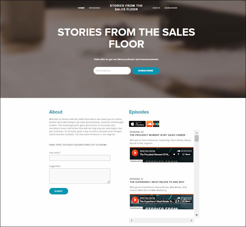Stories from the Sales Floor podcast