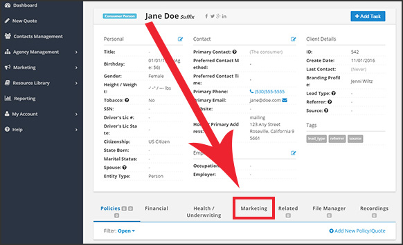 3 Ways to Find LTC Prospects with Insureio - Step 2, Tag Method