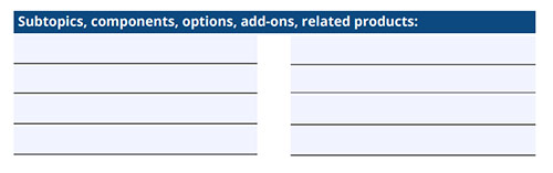 Screenshot of our focus topic calendar worksheet and template