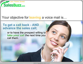 SalesBuzz.com: Your objective for leaving a voicemail