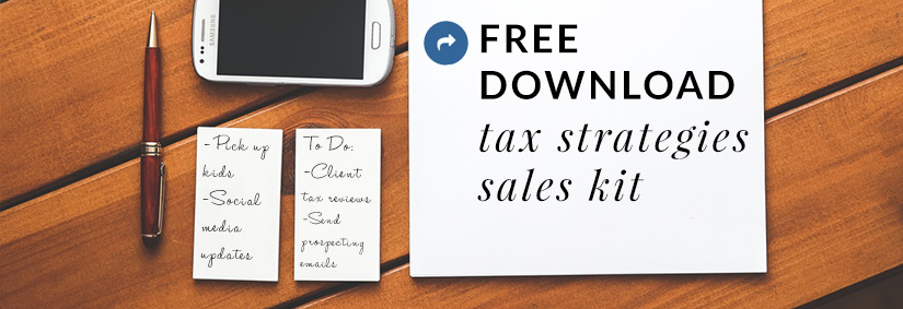 April Sales Kit: Tax Strategies