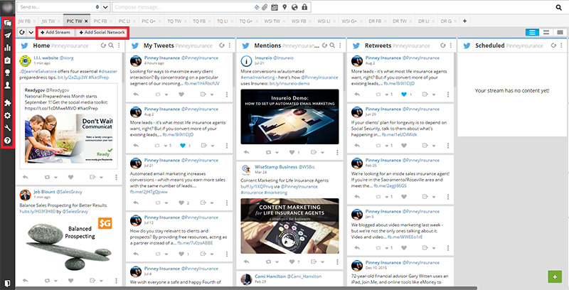 Your Hootsuite dashboard