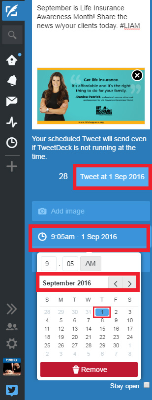 Step 5: Scheduling Social Media Posts on Twitter