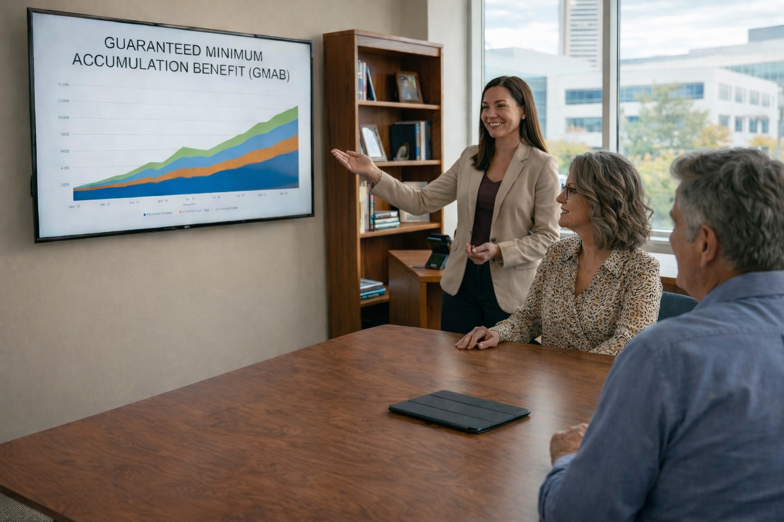 Couple meeting with financial advisor